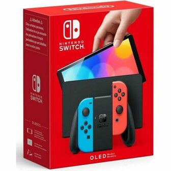 Nintendo Switch Nintendo OLED Blauw Rood 1