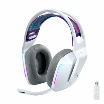 Draadloze hoofdtelefoon Logitech G733 Wit 1
