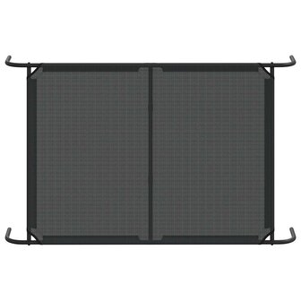 Hondenmand verhoogd 130x80x20 cm textiel en staal zwart 6