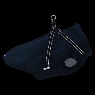 Hondenjas met harnas waterdicht reflecterend marineblauw L68 6
