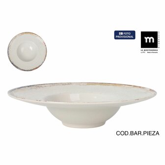 Pastabord La Mediterr&aacute;nea Albus &Oslash; 28 cm (6 Stuks) 2