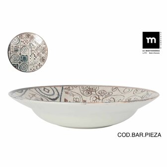 Pastabord La Mediterr&aacute;nea Grecia &Oslash; 29 cm (6 Stuks) 2