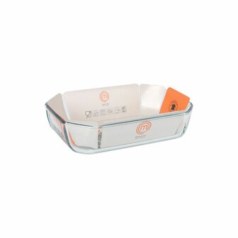 Serveerschaal MasterChef Rechthoekig 2,2 L 27 x 18 cm (5 Stuks) 2