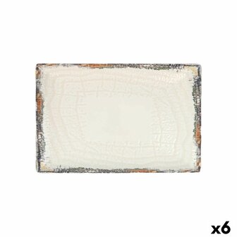 Serveerschaal La Mediterr&aacute;nea Albus Rechthoekig 30 x 20 x 2,5 cm (6 Stuks) 1