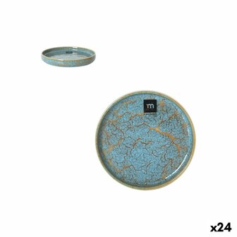 Serveerschaal La Mediterr&aacute;nea Scratch blue 13,7 x 2 cm (24 Stuks) 1