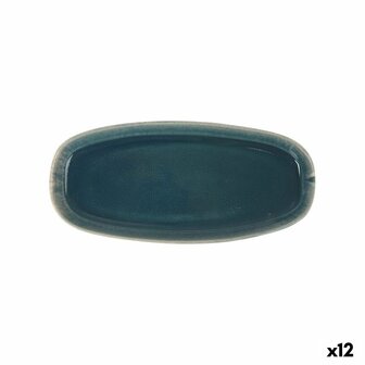 Serveerschaal La Mediterr&aacute;nea Ocean blue 25,5 x 11,7 x 2,3 cm (12 Stuks) 1