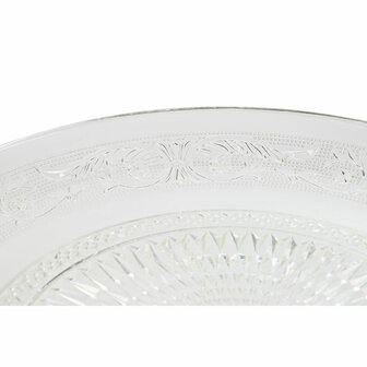 Dinerbord Home ESPRIT Transparant Kristal 33 x 33 x 9,4 cm 1