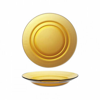 Diep bord Duralex Lys Amber &Oslash; 23 cm (24 Stuks) 2