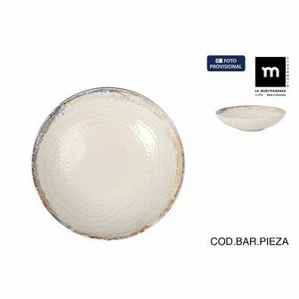 Diep bord La Mediterr&aacute;nea Albus &Oslash; 21 cm (12 Stuks) 2