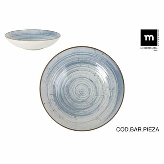 Diep bord La Mediterr&aacute;nea Swirl &Oslash; 21 cm (12 Stuks) 3