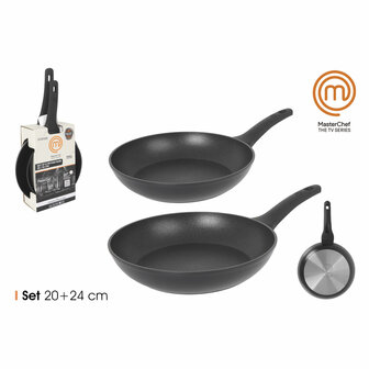 Pannenset MasterChef 24 cm 20 cm (4 Stuks) 7