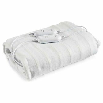 Dubbele Elektrische Deken 2 x 60 W Polyester Wit (140 x 1 x 160 cm) 1