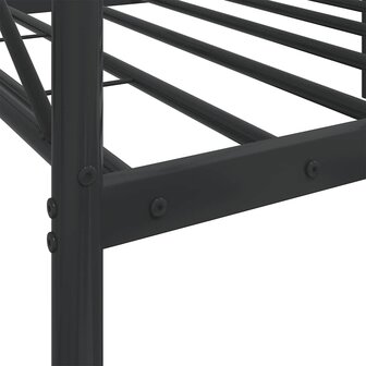 Slaapbank zonder matras 75x190 cm staal zwart 9