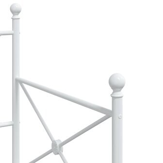 Slaapbank zonder matras 75x190 cm staal wit 8