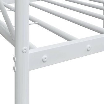 Slaapbank zonder matras 75x190 cm staal wit 9