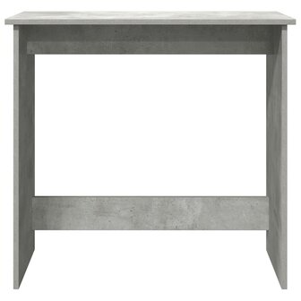 Bureau 80x40x75 cm bewerkt hout betongrijs 4