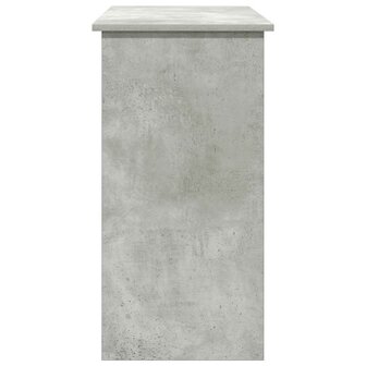 Bureau 80x40x75 cm bewerkt hout betongrijs 5