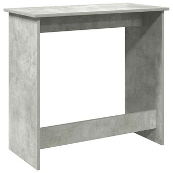 Bureau 80x40x75 cm bewerkt hout betongrijs 6