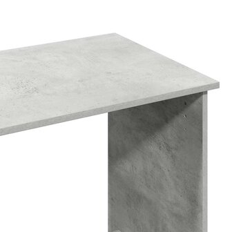 Bureau 80x40x75 cm bewerkt hout betongrijs 7