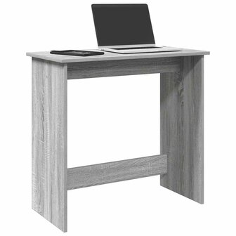 Bureau 80x40x75 cm bewerkt hout grijs sonoma eikenkleurig 1