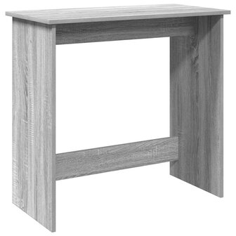 Bureau 80x40x75 cm bewerkt hout grijs sonoma eikenkleurig 2