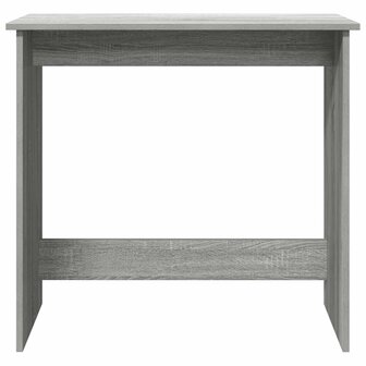 Bureau 80x40x75 cm bewerkt hout grijs sonoma eikenkleurig 4