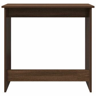 Bureau 80x40x75 cm bewerkt hout bruin eikenkleur 4