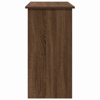 Bureau 80x40x75 cm bewerkt hout bruin eikenkleur 5