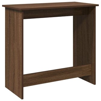 Bureau 80x40x75 cm bewerkt hout bruin eikenkleur 6