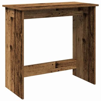 Bureau 80x40x75 cm bewerkt hout oud houtkleurig 2