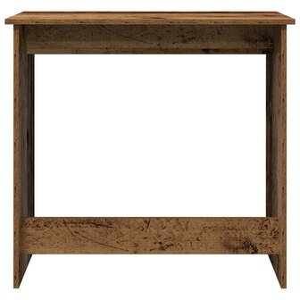 Bureau 80x40x75 cm bewerkt hout oud houtkleurig 4