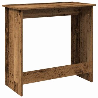 Bureau 80x40x75 cm bewerkt hout oud houtkleurig 6