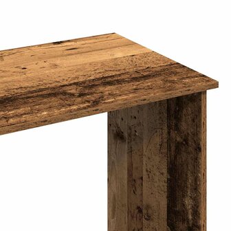Bureau 80x40x75 cm bewerkt hout oud houtkleurig 7