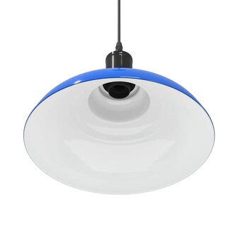 Hanglamp in hoogte verstelbaar E27 &Oslash;31 cm metaal donkerblauw 9