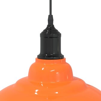 Hanglamp in hoogte verstelbaar E27 &Oslash;31cm metaal glanzend oranje 8