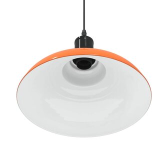 Hanglamp in hoogte verstelbaar E27 &Oslash;31cm metaal glanzend oranje 9