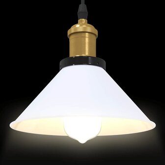 Hanglamp in hoogte verstelbaar E27 &Oslash;22 cm metaal glanzend wit 6