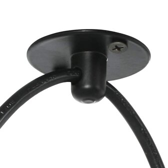 Hanglamp met 5 lamphouders E27 metaal zwart 9
