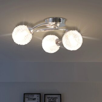 Plafondlamp voor 3 G9 gloeilampen 120 W 1