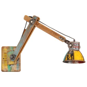 Wandlamp industrieel rond E27 meerkleurig 2