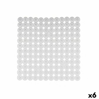 Antislipmat voor in de douche Transparant PVC 54 x 54 x 1 cm (6 Stuks) 1