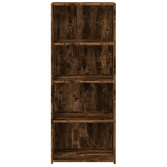 Hoge kast 50x41x124 cm bewerkt hout gerookt eikenkleurig 4
