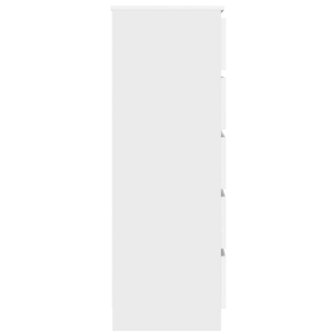 Ladekast 60x36x103 cm bewerkt hout wit 5