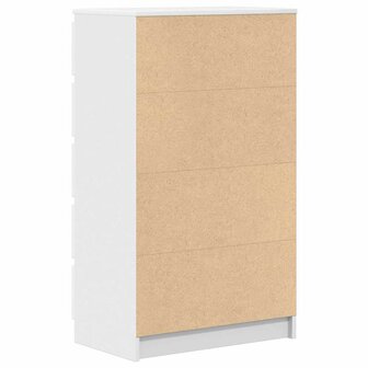 Ladekast 60x36x103 cm bewerkt hout wit 6