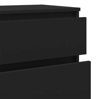 Ladekast 60x36x103 cm bewerkt hout zwart 8