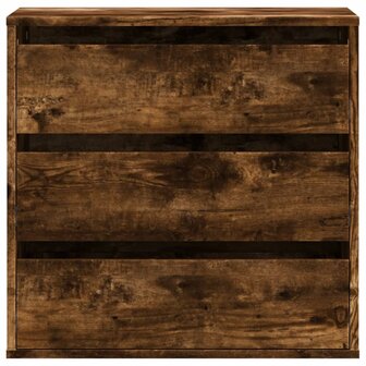 Ladekast 60x41x58 cm bewerkt hout gerookt eikenkleurig 4