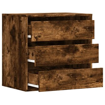 Ladekast 60x41x58 cm bewerkt hout gerookt eikenkleurig 5
