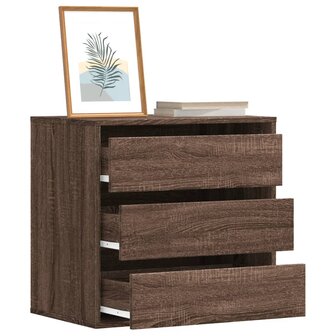 Ladekast 60x41x58 cm bewerkt hout bruin eikenkleurig 1