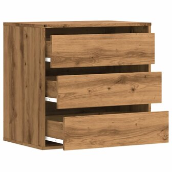 Ladekast 60x41x58 cm bewerkt hout artisanaal eikenkleurig 5