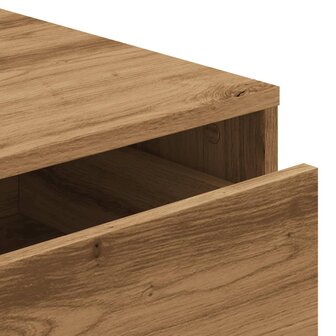 Ladekast 60x41x58 cm bewerkt hout artisanaal eikenkleurig 8